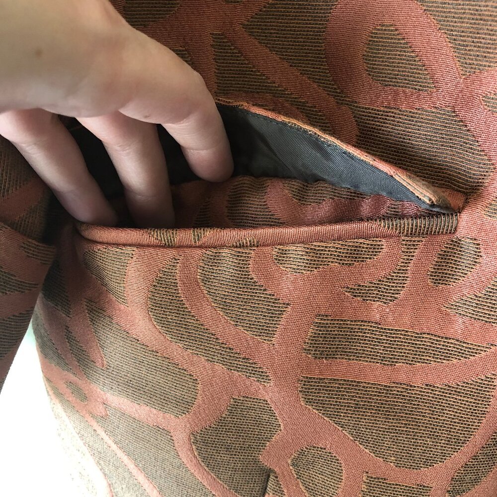 Nic + Zoe | Orange Jacquard Jacket - Picture 4 of 8